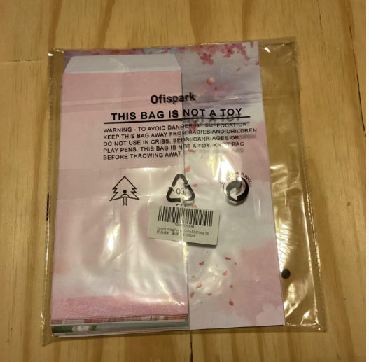 Ofispark Stationery Writing Paper 18 Adhesive Envelopes, Creative Stationery Set, 6 Distinctive Designs, Double-Sided Printing