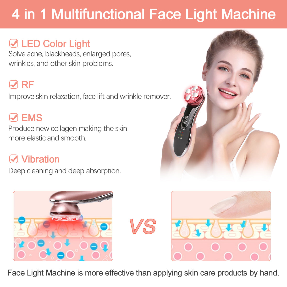 RF Face Lifting Wrinkle Removal Skin Tightening Machine