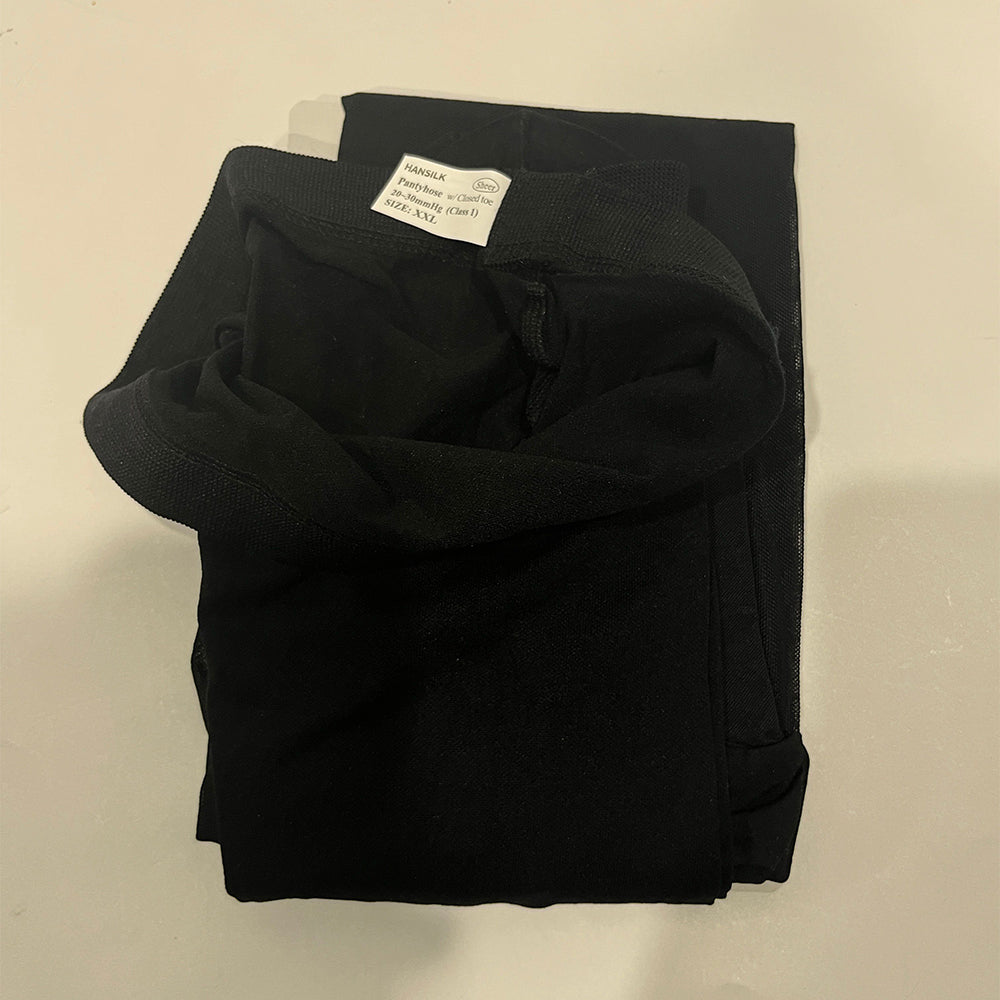 HANSILK Medical Compression Stockings Progressive Compression Stocking Pantyhose Compression Socks Trousers(Black)