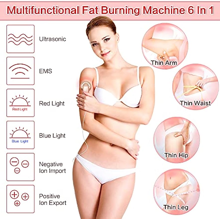 6 In 1 Ultrasonic Cavitation Fat Burn Machine for Body Sculpting