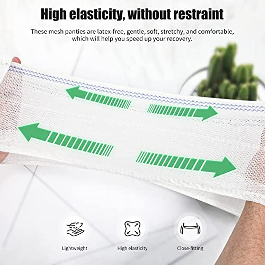 Mesh Underwear Postpartum Disposable C-Section Recovery Maternity Panties Briefs Stretchy, Lightweight 2721-15