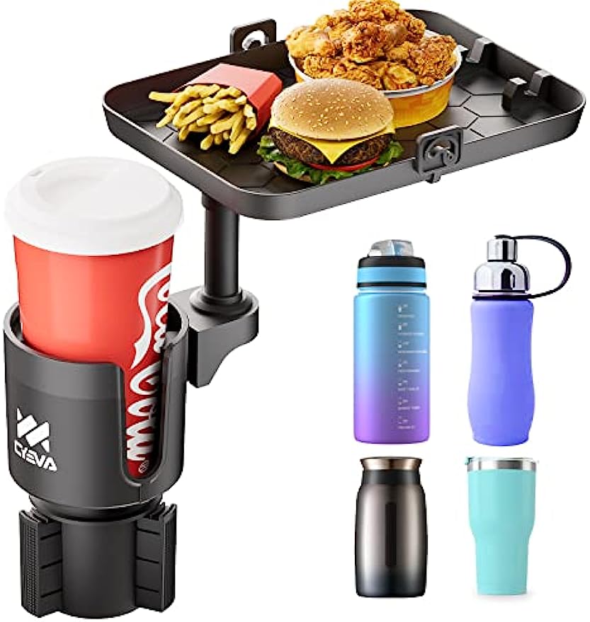 Cup Holder Tray for Car Cup Holder Expander for Car Drink Holders Compatible with Detachable Tray Table