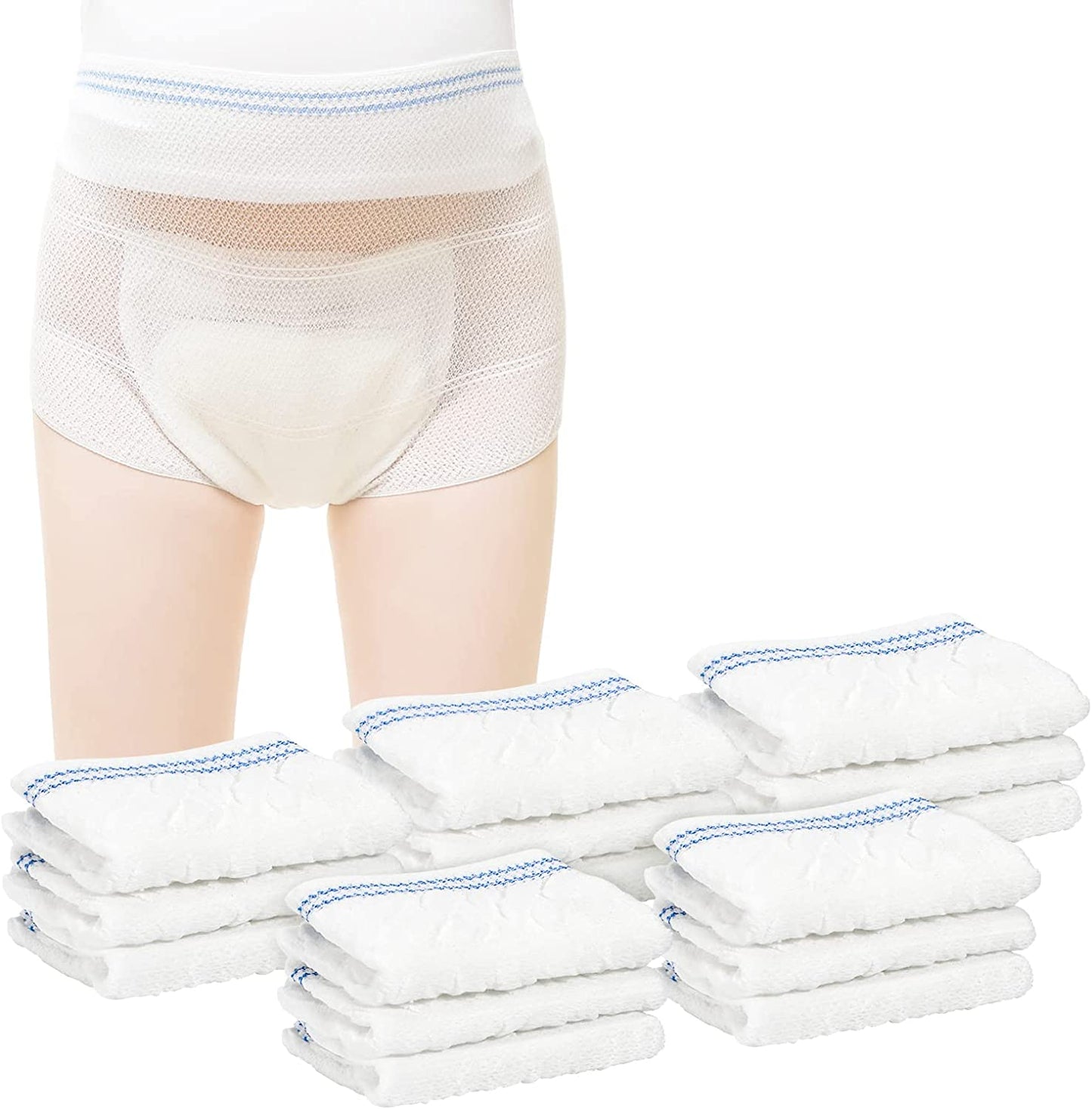 Mesh Underwear Postpartum Disposable C-Section Recovery Maternity Panties Briefs Stretchy, Lightweight 2721-15