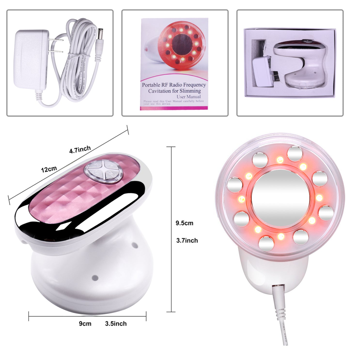 3 in 1 Ultrasound Cavitation EMS Fat Burn Massager