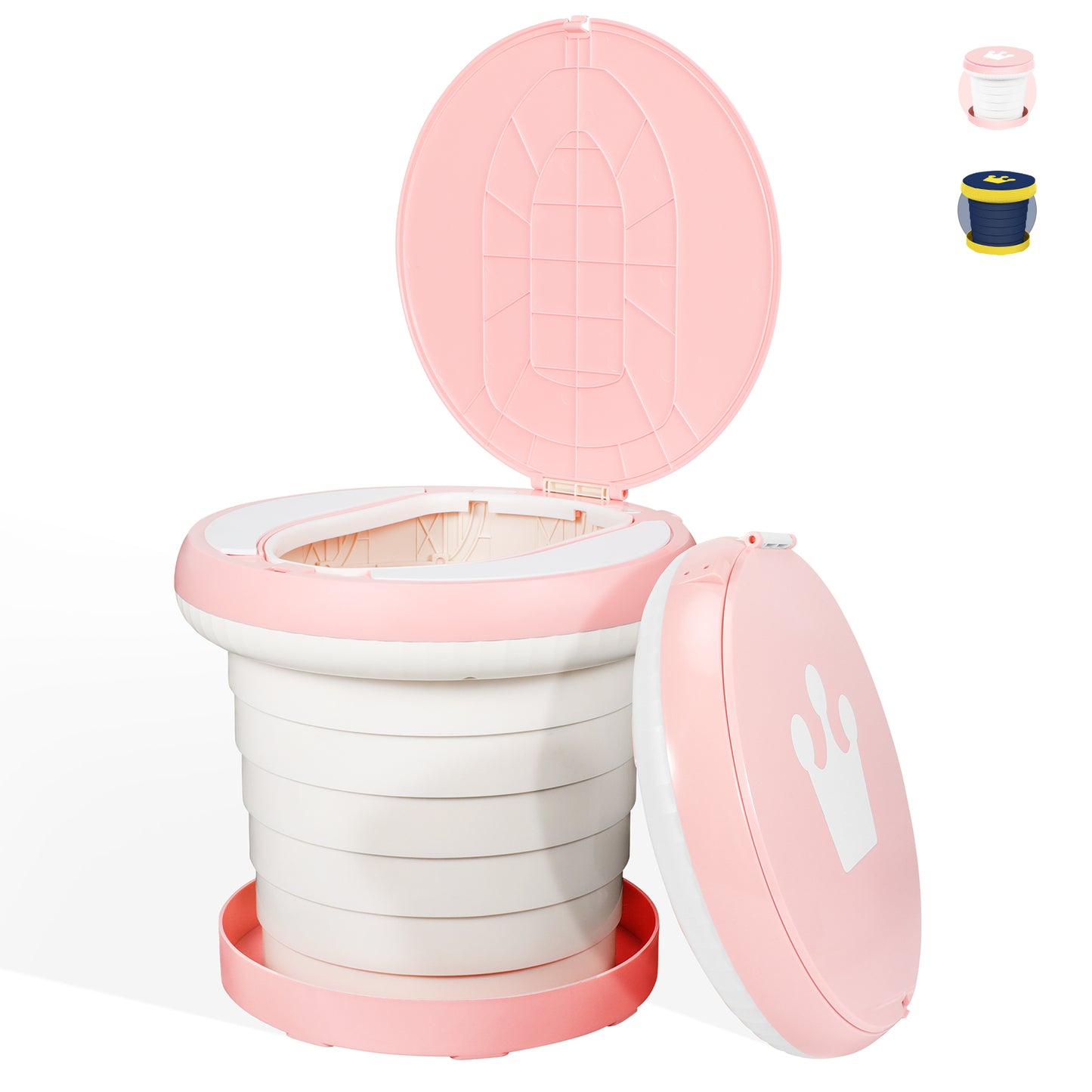 Portable Training Potty for Kids Toddlers Foldable Travel Potty Seat Toilet for Car, Camping, Emergency