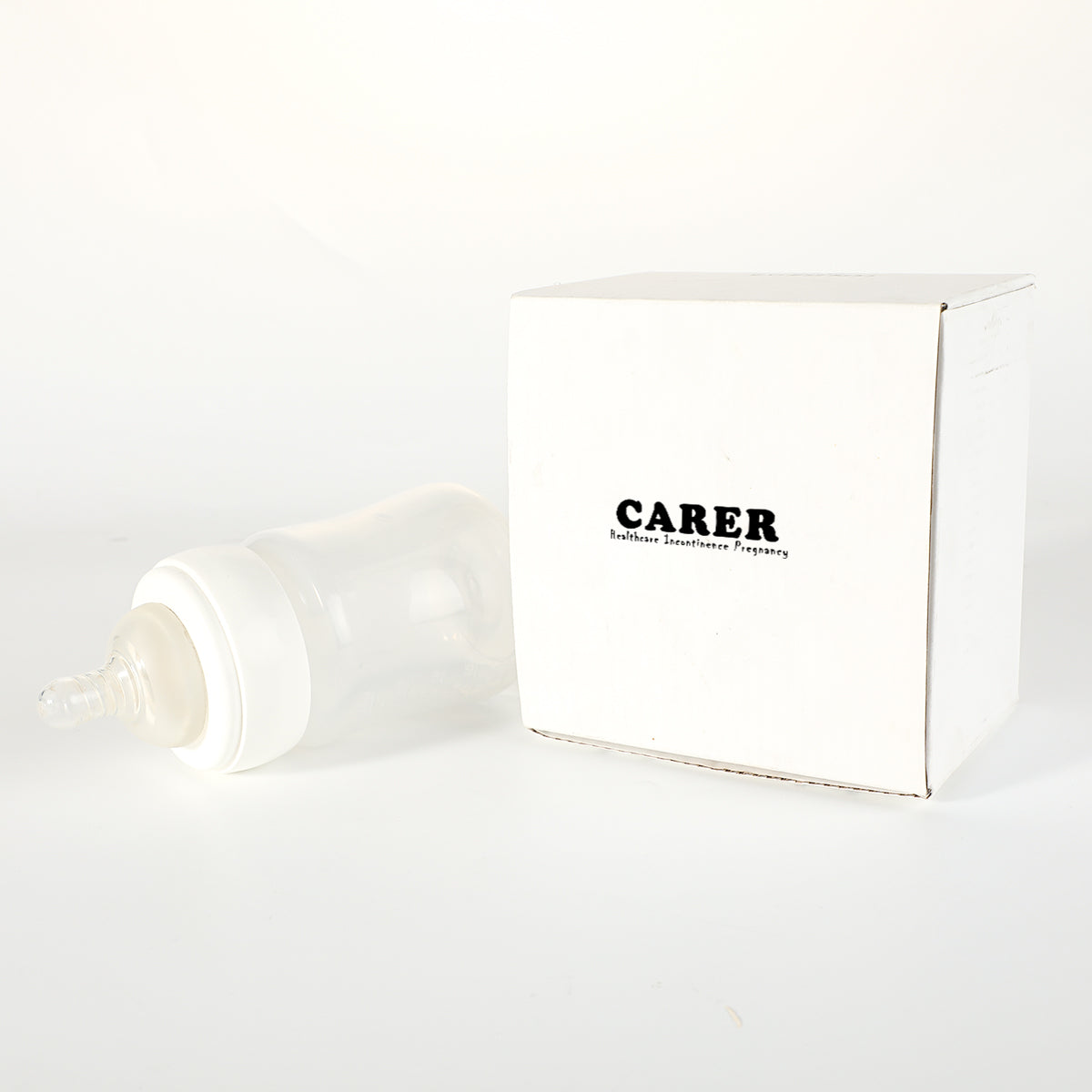 CARER Healthcare Incontinence Pregnancy Feeding Bottles Baby Bottles for Breastfeeding Babies, 8 Ounces, 3 Count