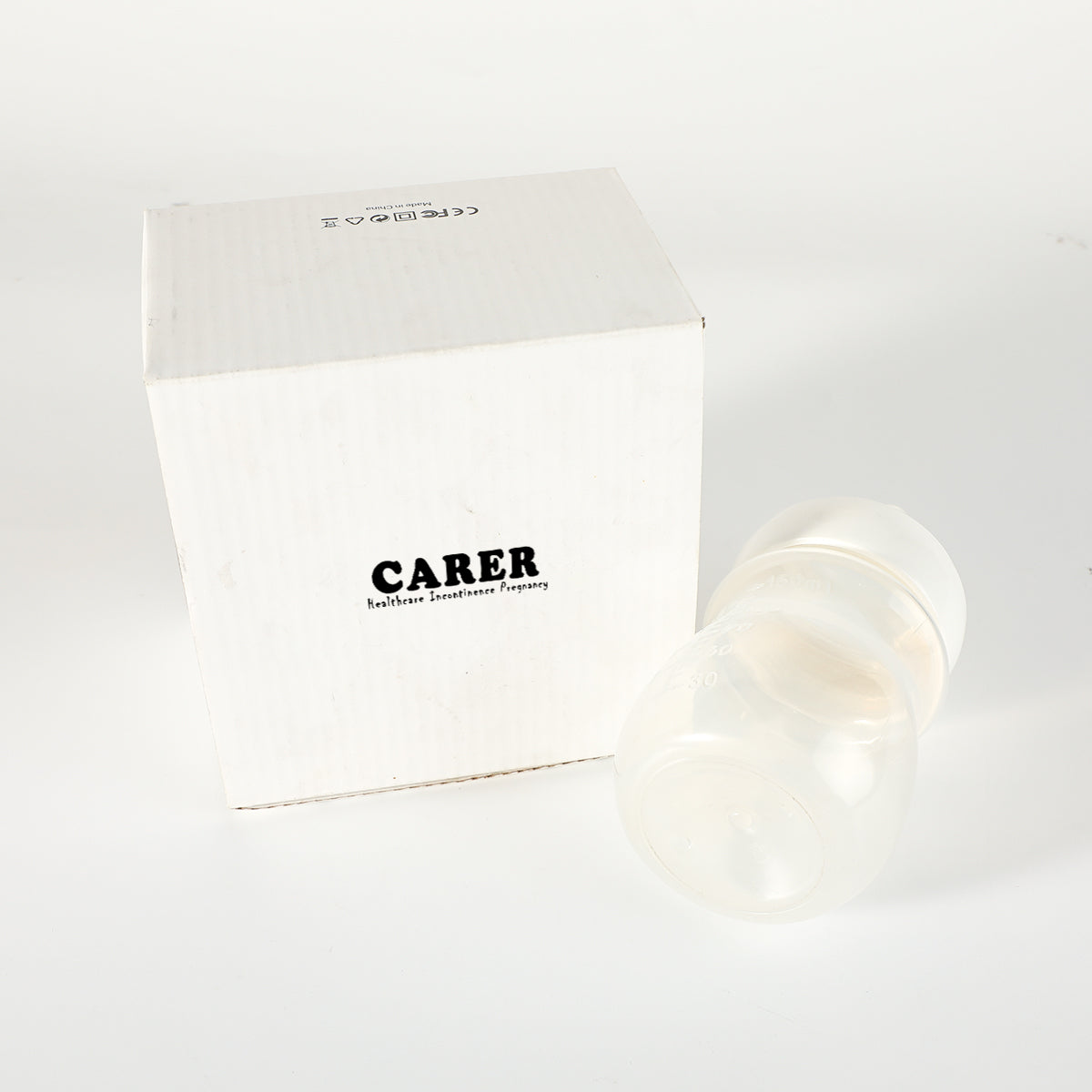 CARER Healthcare Incontinence Pregnancy Baby Bottles Simply Natural Glass Baby Bottles, 4 oz, 3 Pack