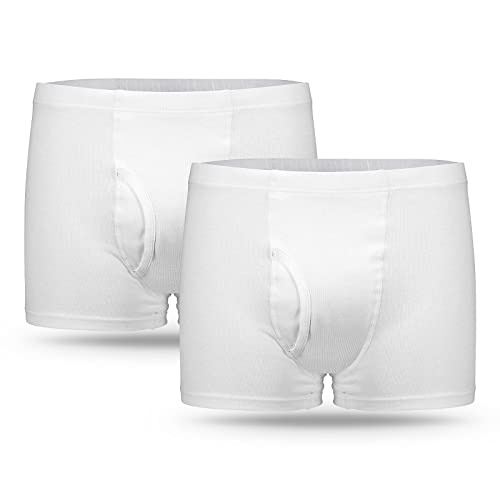 Incontinence Underwear for Men Washable Leakproof Super Absorbency Urinary Incontinence Briefs 2pcs