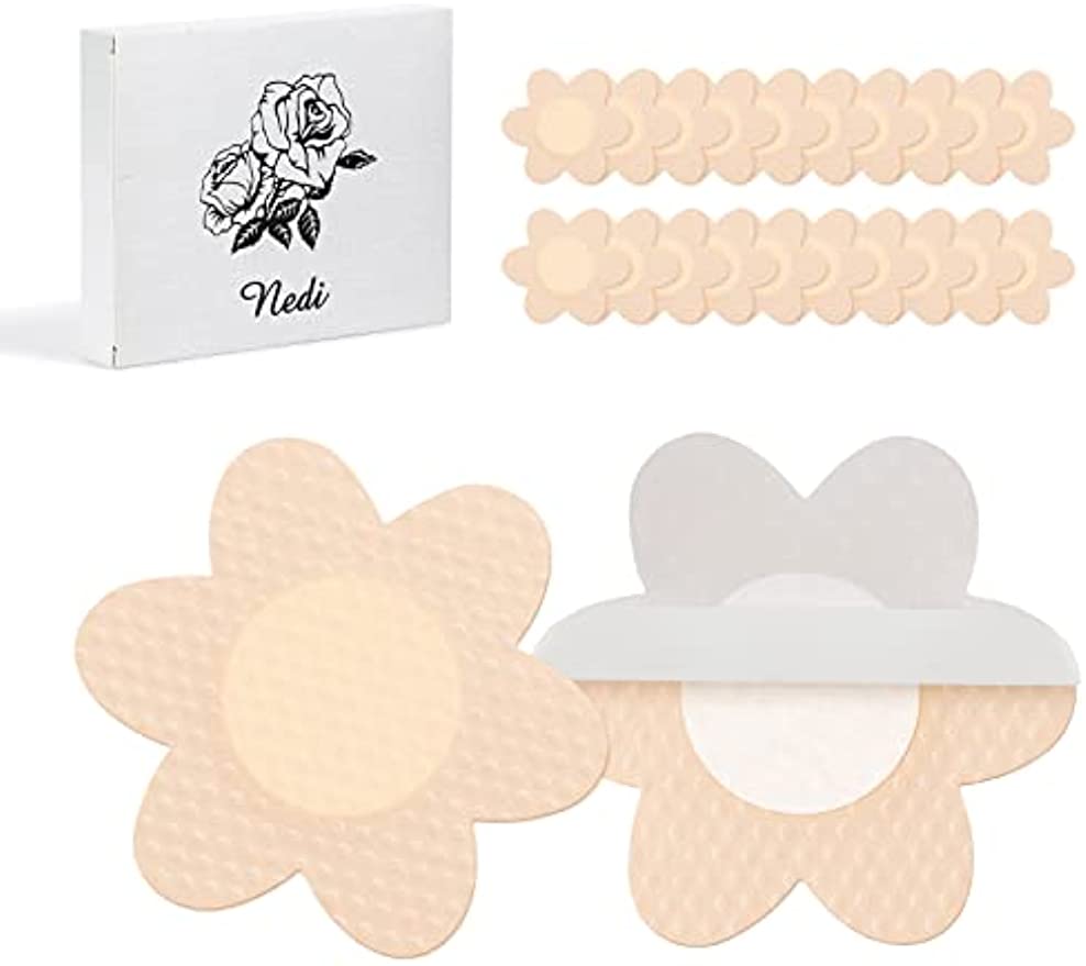 Sticky Bra Ultra-Thin Sticky Petals Nipple Covers Adhesive Strapless Bras  Breast Lift Pasties, Beige