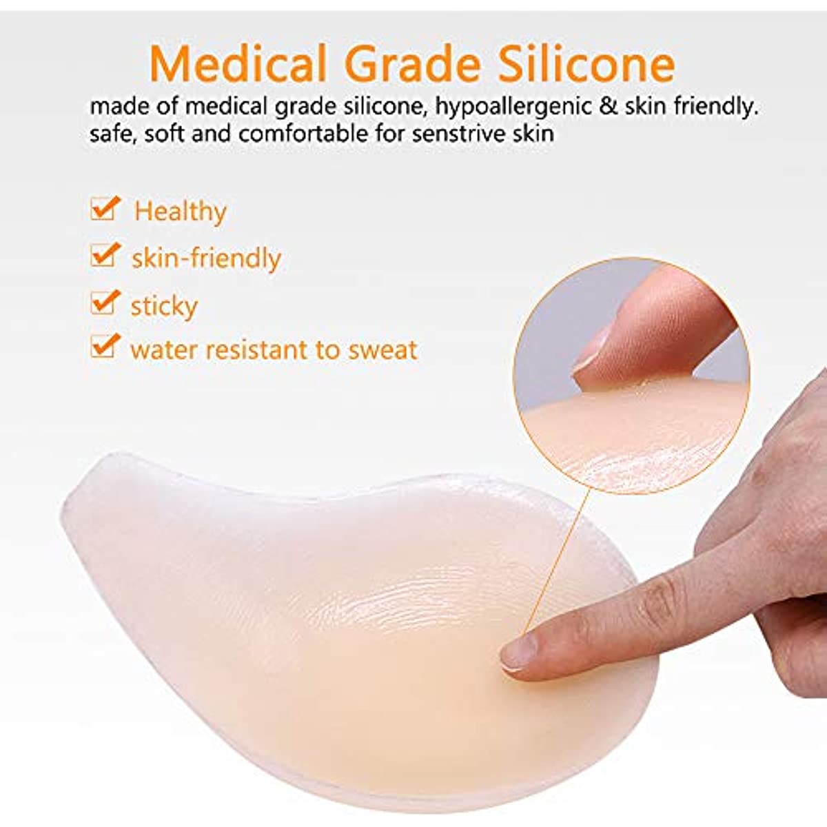 Silicone Adhesive Lift Up Bra Stick On Bra Invisible Reusable Backless Strapless Breast Lift Petals for Deep V Push Up