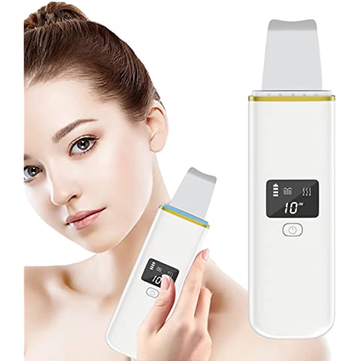 Ultrasonic Skin Scraper Electric Skin Cleaner Beauty Equipment Facial Pore  Cleansing Blackhead Absorber Lifting Firming Skin