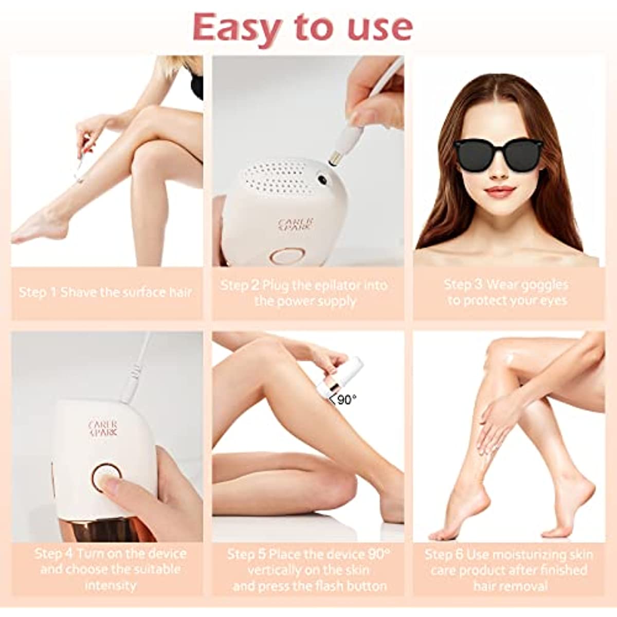 IPL Geräte Haarentfernung Frauen und Männer Haarentfernungsgerät für zu Hause mit Kühlfunktion