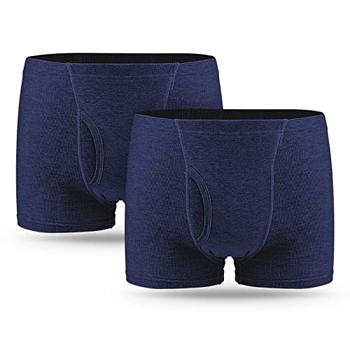 Incontinence Underwear for Men Washable Leakproof Super Absorbency Urinary Incontinence Briefs 2pcs