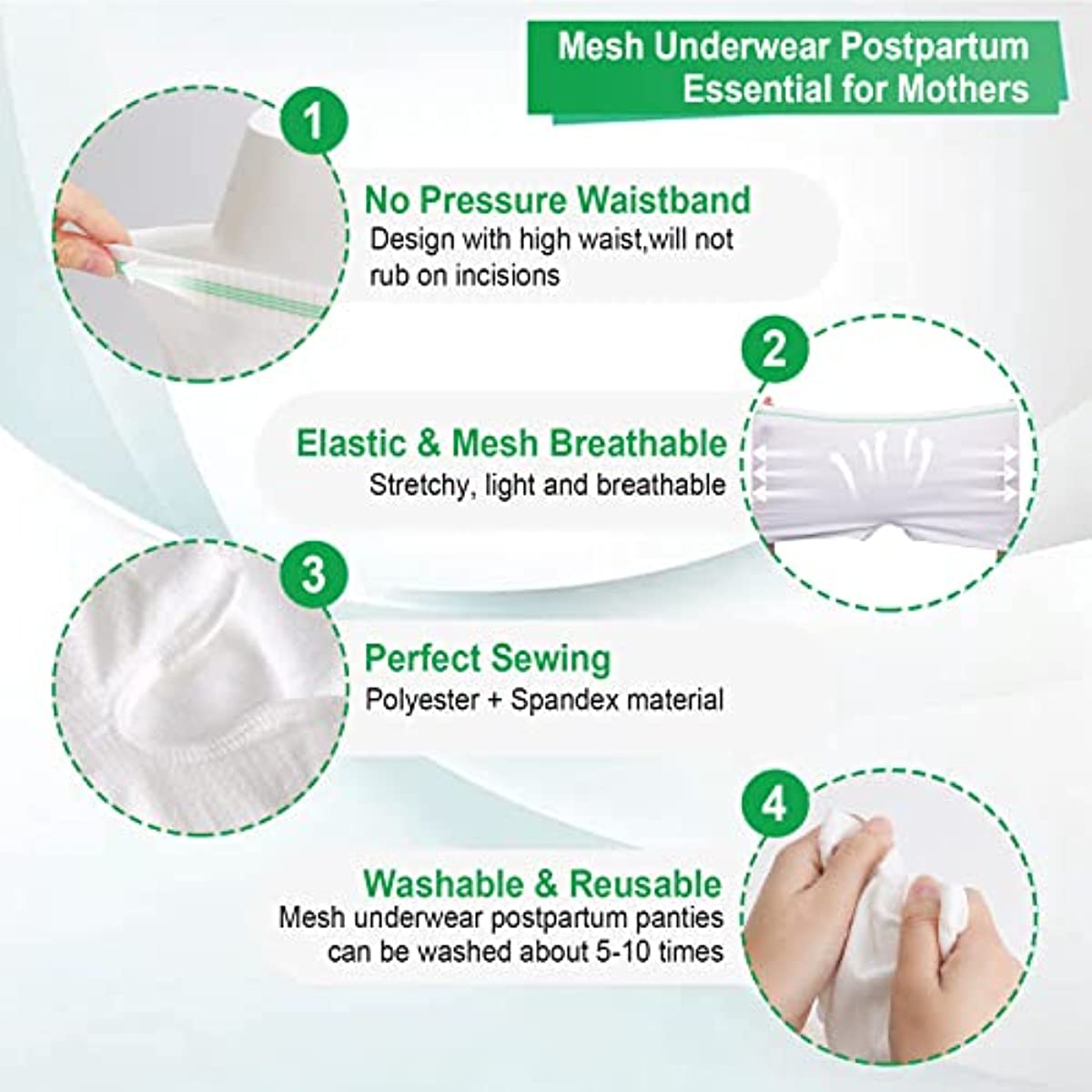Mesh Panties Postpartum Disposable Mesh Postpartum Underwear Hospital Mesh Underwear