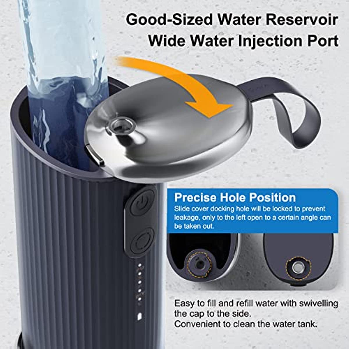 Water Dental Flosser Self-Cleaning Portable Cordless Water Jet with 4 Modes & 5 Jet Tips Oral Irrigator for Home Travel Use