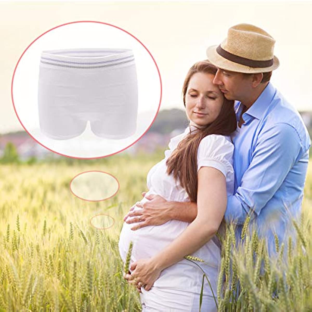 Mesh Postpartum Underwear Seamless Disposable Post Bay C-Section Recovery Maternity Panties for Women