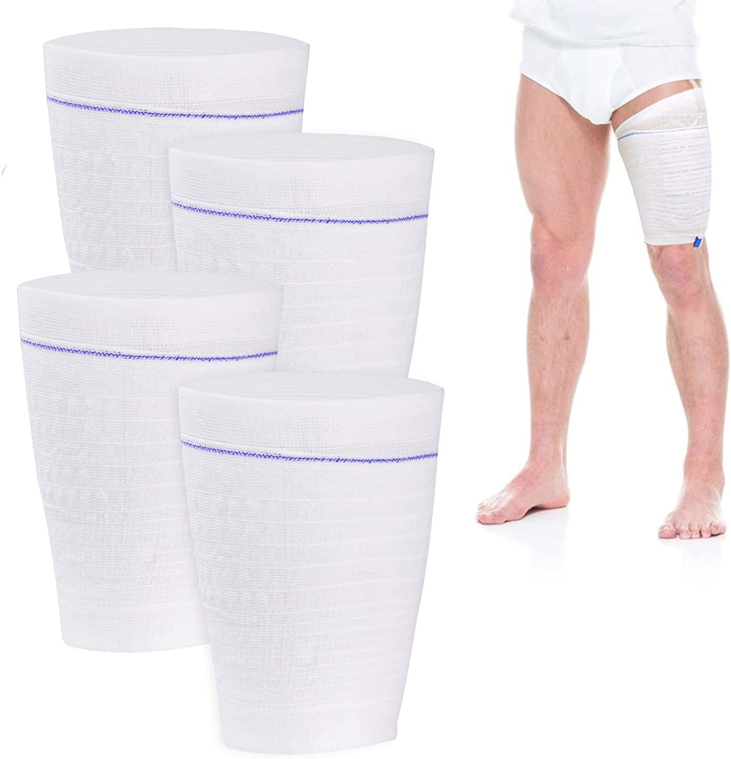 Catheter Leg Bag Holder Urine Leg Bag Sleeves - Urinary Drainage Bag for Men or Women Wheelchairs 2pcs