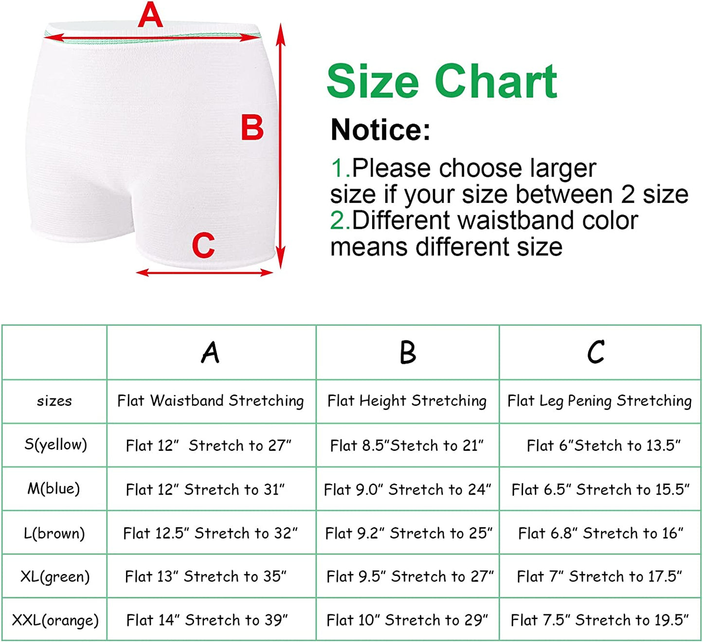 Mesh Panties Postpartum Disposable Mesh Postpartum Underwear Hospital Mesh Underwear