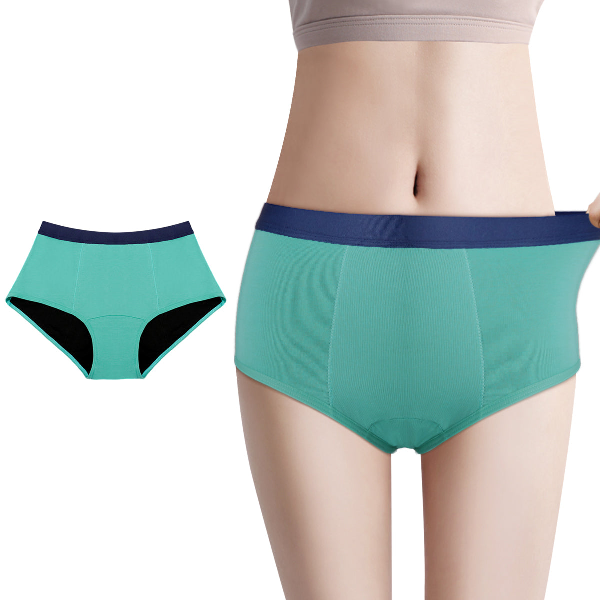 CARER Healthcare Incontinence Pregnancy Sanitary Panties Big Girls' Period Panties Menstrual Underwear