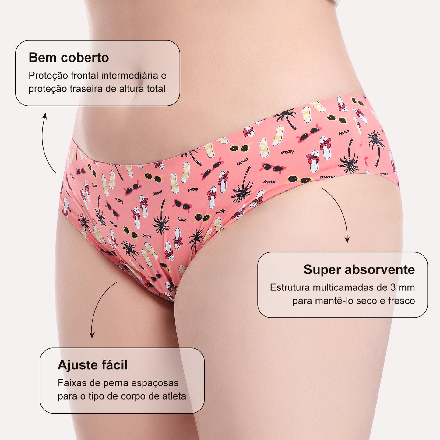 Womens Underwear Cotton Bikini Panties Lace Soft Briefs Hipster