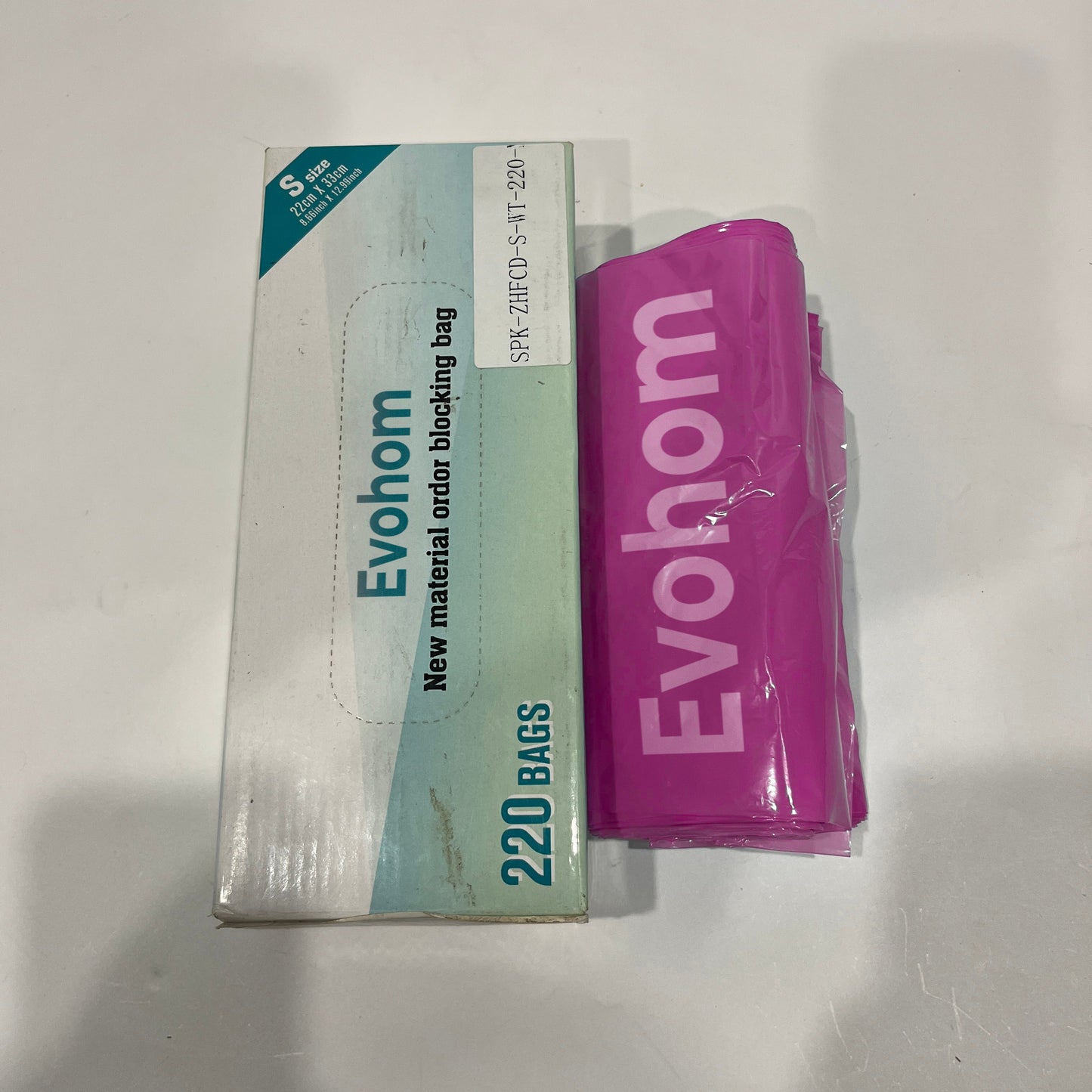 Evohom Plastic Bags for Disposable Diapers Odor Disposable Bags for Diapers Disposal Bags Strong Odor Blocking Bags for Diapers Durable and Unscented Odor Sealing Trash Bags for Diapers