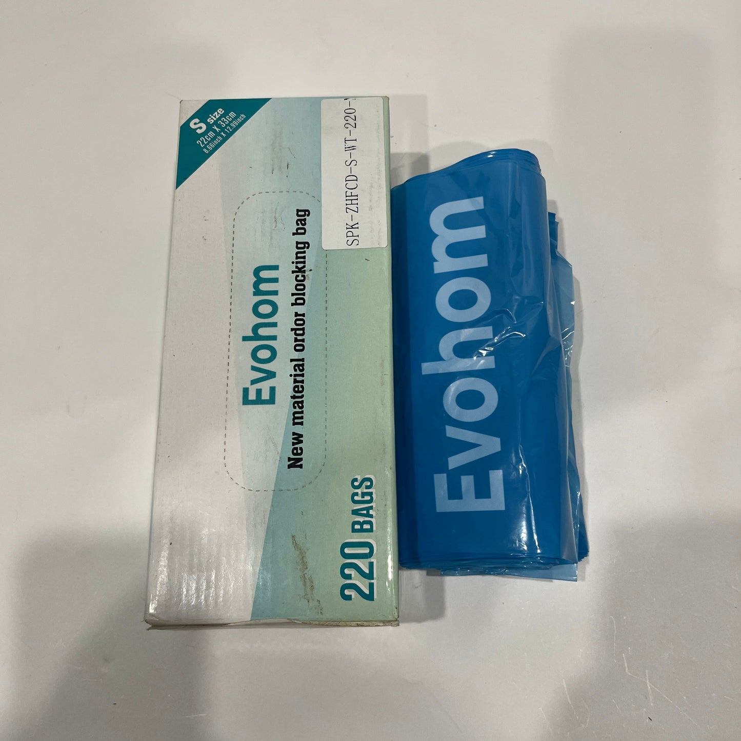 Evohom Plastic Bags for Disposing of Pet waste Disposable Bags for Pet Waste, Dog Poop Bags Dog Waste Bags Odor Blocking Bags for Cat Litter Disposal Durable Unscented Smelly Disposable Bags