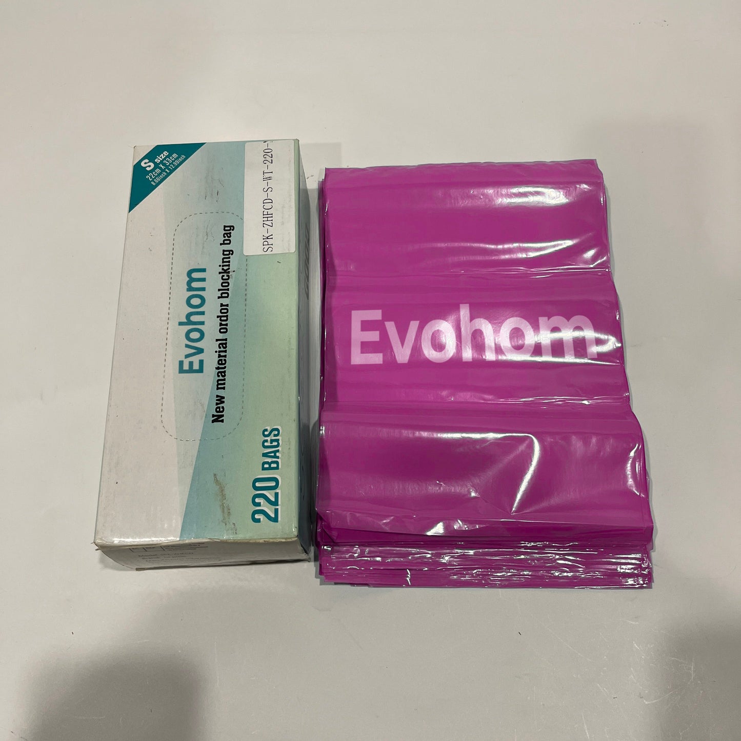 Evohom Plastic Bags for Disposable Diapers Odor Disposable Bags for Diapers Disposal Bags Strong Odor Blocking Bags for Diapers Durable and Unscented Odor Sealing Trash Bags for Diapers