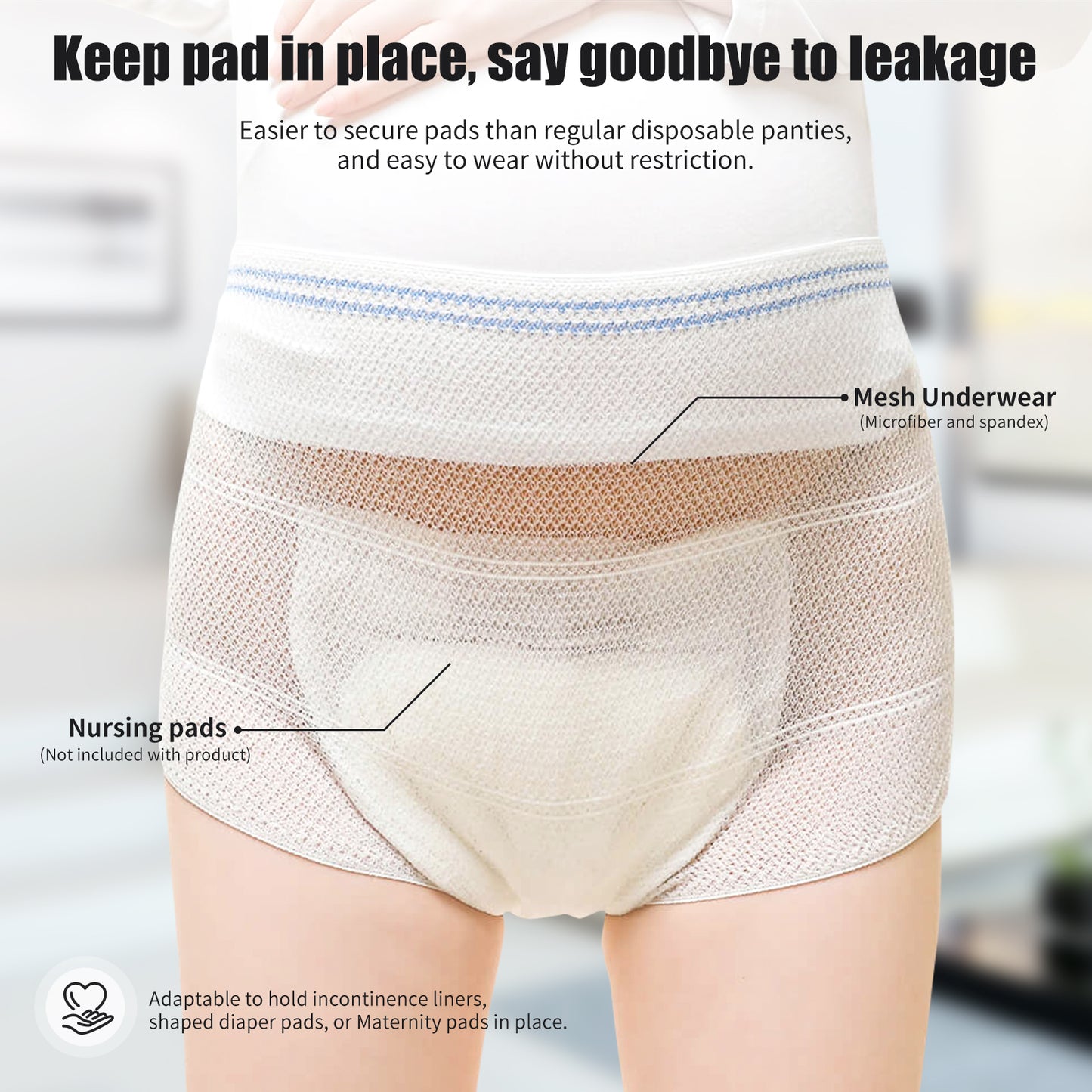 Mesh Underwear Postpartum Disposable C-Section Recovery Maternity Panties Briefs 2721-10/20