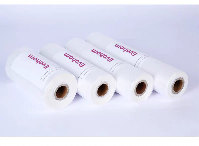 Evohom Plastic Food Storage Bags for Household Use Food Storage Bags, Clear Plastic Bags, Fresh-Keeping Bags Roll for Food, Fruit, Vegetable, Refrigerator Storage, Kitchen