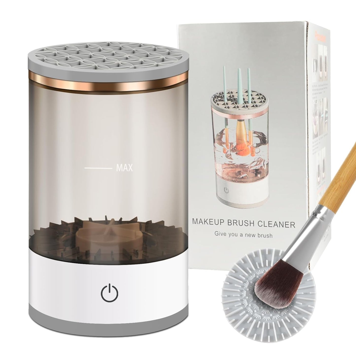 Electric Make Up Brush Cleaner Machine & Sponge Cleaner - Automatic Makeup Cleaner for Brushes and Sponges