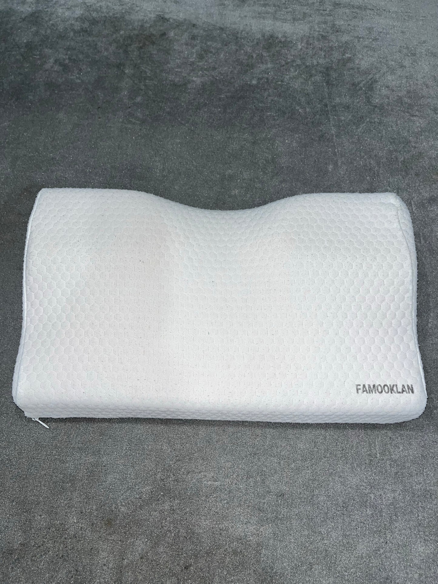 FAMOOKLAN Memory Foam Pillow Ergonomic Anti-Snoring Pillow, Anti-Snoring Pillow for Relax Your Head Muscles and Fall Asleep Easily