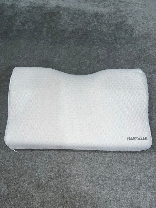 FAMOOKLAN Memory Foam Pillow Ergonomic Anti-Snoring Pillow, Anti-Snoring Pillow for Relax Your Head Muscles and Fall Asleep Easily