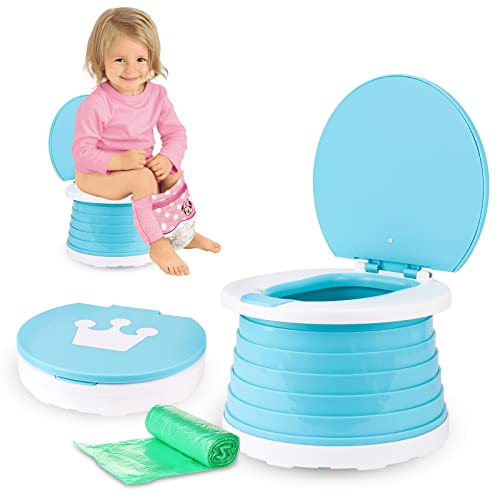 Travel Portable Potty Training Toilet for Toddler Baby Kids Potty Seat Indoor and Outdoor