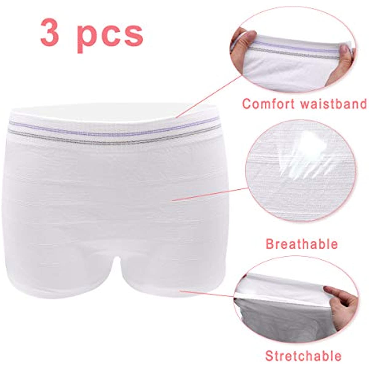 Mesh Postpartum Underwear Seamless Disposable Post Bay C-Section Recovery Maternity Panties for Women