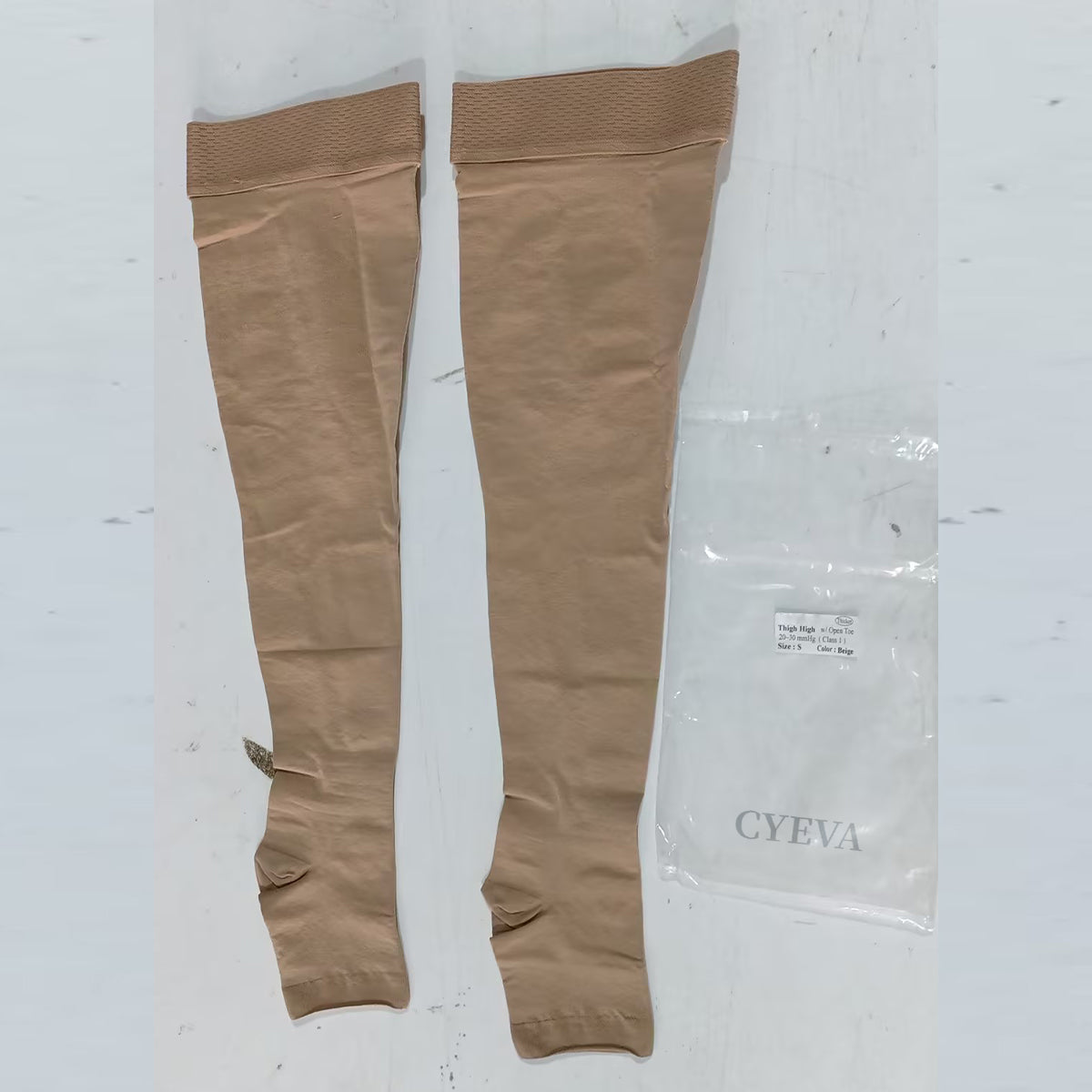 CYEVA Tapes for Varicose Veins, Thigh High Compression Stockings 20-30mmHg for Women and Men