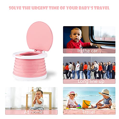 Travel Portable Potty Training Toilet for Toddler Baby Kids Potty Seat Indoor and Outdoor