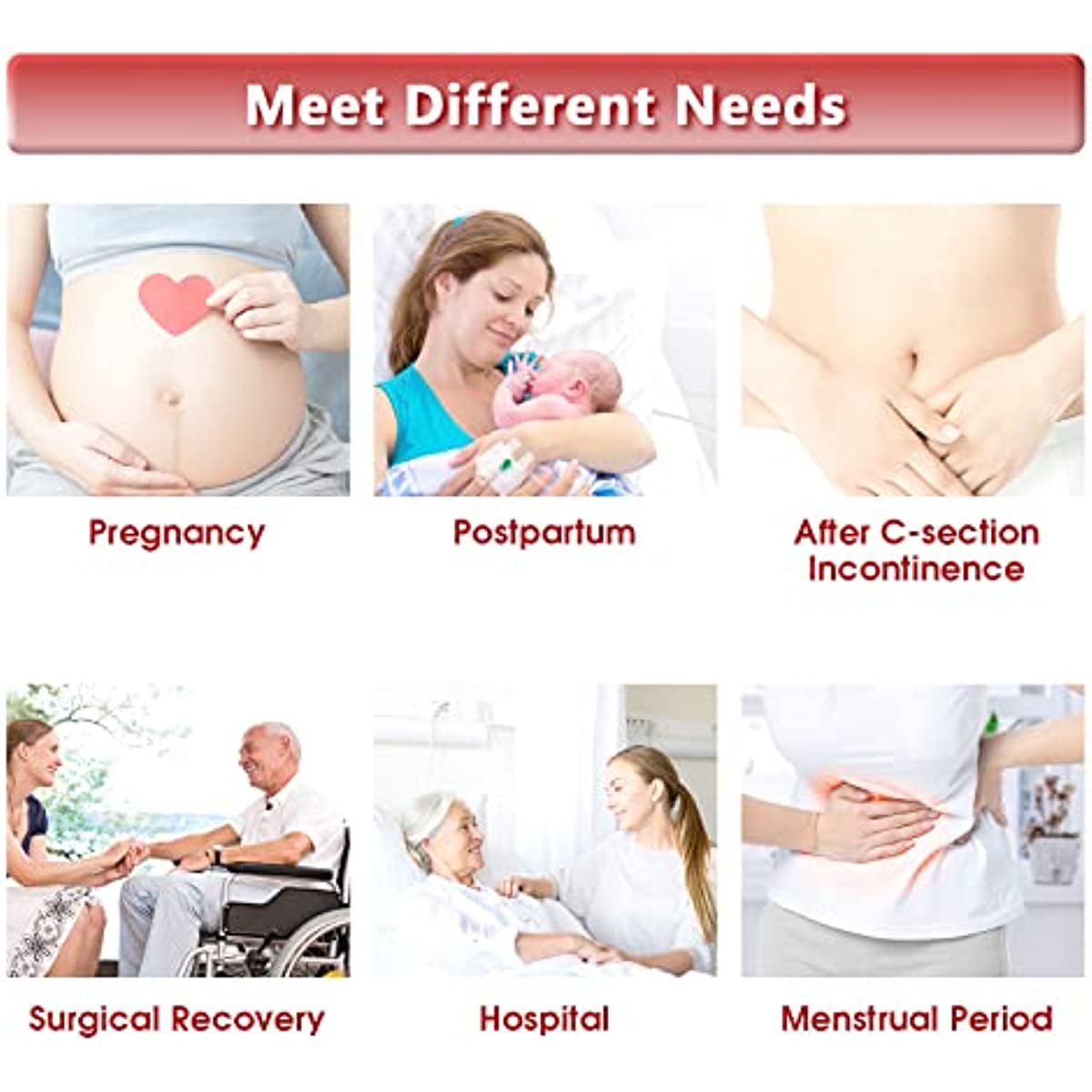 Mesh Postpartum Underwear Natural C-Section Delivery Post Surgical Recovery Disposable Women's Panties