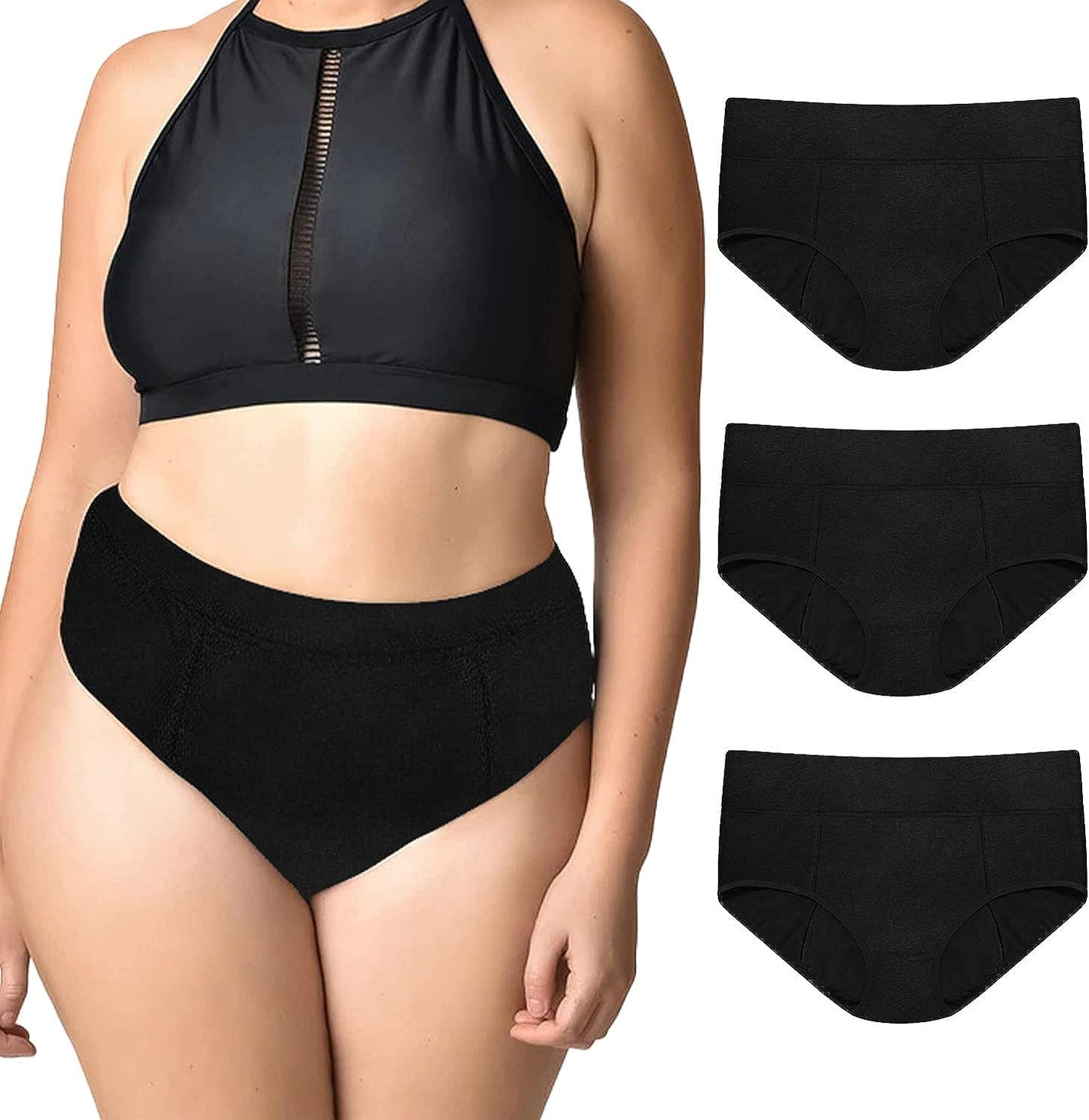 CARER Healthcare Incontinence Pregnancy Menstruation Knickers Period Panties Heavy Flow Women Absorbent Leak Proof Panty Postpartum Pants Menstrual Underwear Briefs
