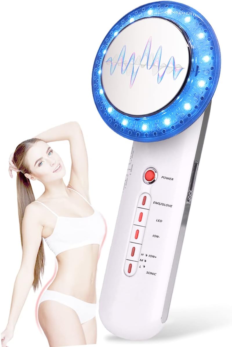 CARER Healthcare Incontinence Pregnancy Cosmetic Apparatus Using Ultrasound for Performing Aesthetic Skin Treatment Procedures 6 in 1 Portable Body Shạping Beauty Massager