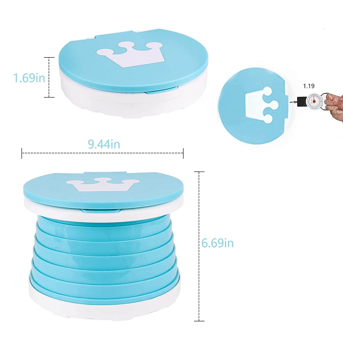 Travel Portable Potty Training Toilet for Toddler Baby Kids Potty Seat Indoor and Outdoor