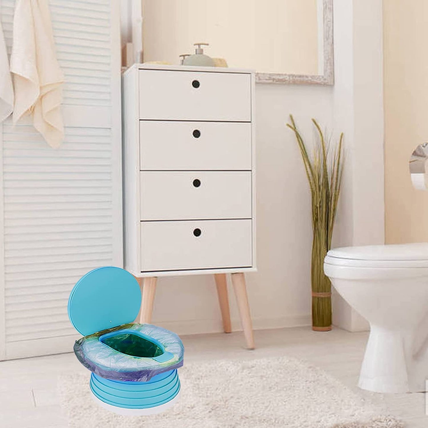 Travel Portable Potty Training Toilet for Toddler Baby Kids Potty Seat Indoor and Outdoor