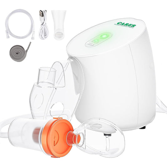CARER Healthcare Incontinence Pregnancy Inhalers for Medical Purposes Portable Nebulizer, Ultrasonic Mesh Nebulizer Cool Mist Steam Inhaler for Moisture, USB/Battery Operated