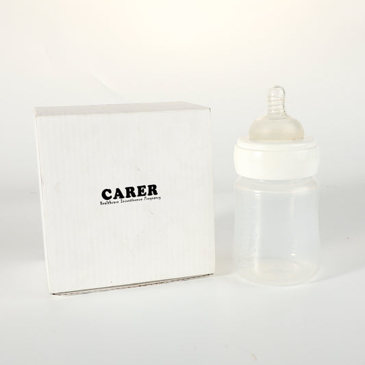 CARER Healthcare Incontinence Pregnancy Feeding Bottles Baby Bottles for Breastfeeding Babies, 8 Ounces, 3 Count